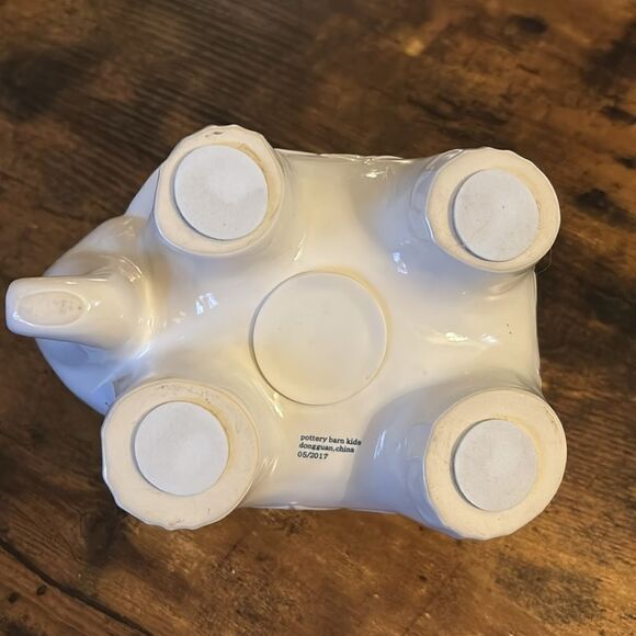 Pottery Barn Elephant Ceramic Bank / New No Box - Picture 8 of 8